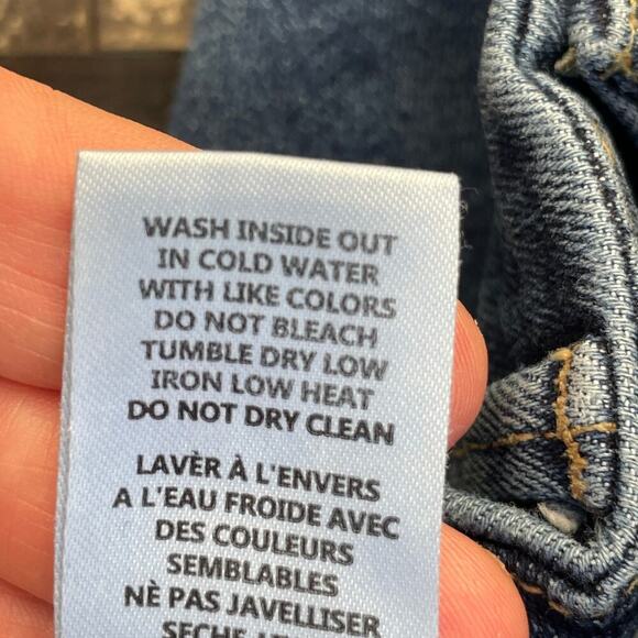 Good American Ankle Crop Raw- Hem Good Legs Jeans GLCRH873T BLUE Size 8/29 - Picture 8 of 16